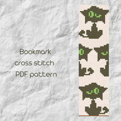 bookmark cross stitch pattern / cat ornament cross stitch / easy cross stitch / pdf pattern / pdf instant download /149/