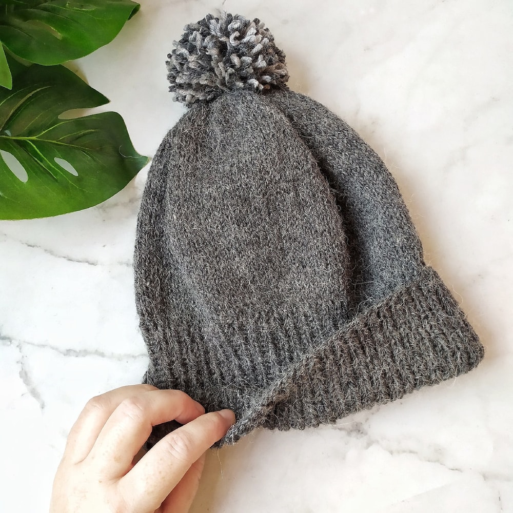 Knitted wool warm women pompom hat women alpaca hat hats christmas gifts pompom knit hat