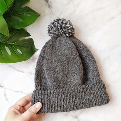 hand knitted wool warm women pompom hat women alpaca hat hats christmas gifts pompom knit hat
