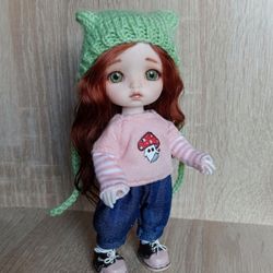 little doll, repaint doll, ooak baboliy, custom doll, articulated doll