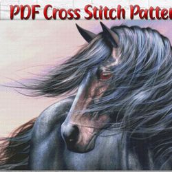 Horse Cross Stitch Pattern / Animal Cross Stitch Pattern / Nature Cross Stitch Pattern / Horse PDF Cross Stitch Chart