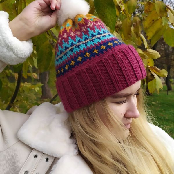 Warm-knitted-bright-handmade-hat-1