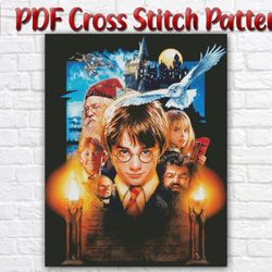Harry Potter Cross Stitch Pattern / Hogwarts Cross Stitch Pattern / Fantasy Movie Cross Stitch Pattern / Instant Chart