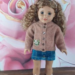 Cardigan for American Girl dolls Clothes for doll  Handmade clothes for doll   Cute clothes for doll