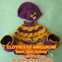 New TUTORIAL: Outfit bear, doll, bunny 3 in 1 crochet pattern