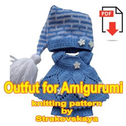 TUTORIAL: Outfit for amigurumi 3 in 1 (bear,doll,bunny) knitting pattern