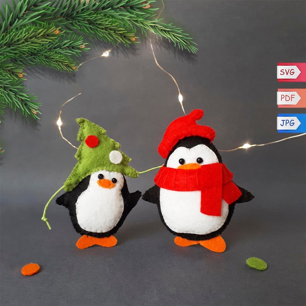 Penguins Christmas ornament felt pattern.jpg