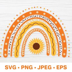 autumn rainbow svg. fall decorations