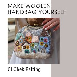 felting tutorial, felt instructions, learn to wet felt, wet felted bag, wet felt wool