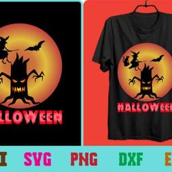 Print Graphics Mock-ups Halloween Design T-Shirt