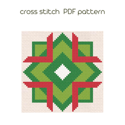 Snowflake ornament cross stitch pattern Christmas snowflak  xstitch PDF pattern Instant download /174/