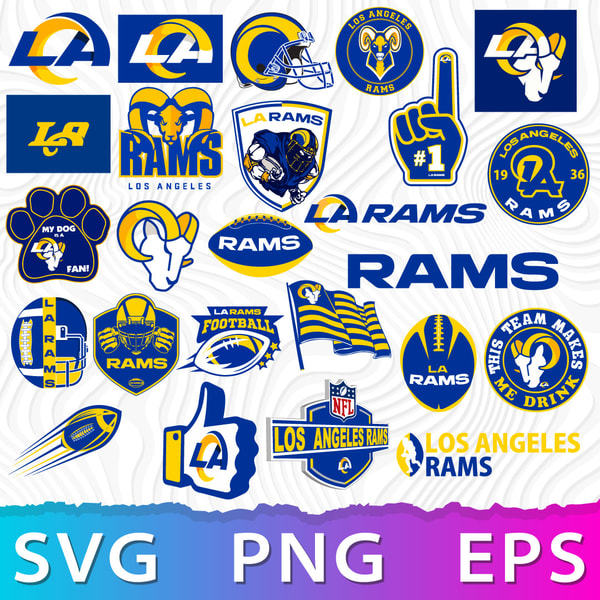 Los Angeles Rams Logo SVG, LA Rams Logo PNG, LA Rams Logo Do | Inspire ...