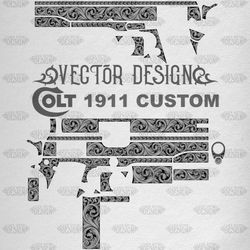VECTOR DESIGN Colt 1911 Custom Scrollwork 1