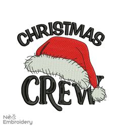 Christmas Crew Embroidery Designs, Christmas Decor Machine Embroidery File