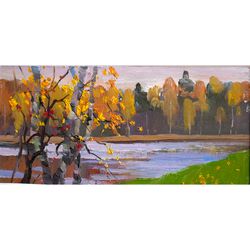 Fall oil painting original landscape