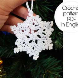 Snowflake  3 Christmas crochet pattern , crochet Snowflake pattern , crochet pattern , Irish Crochet , Motif crochet ,