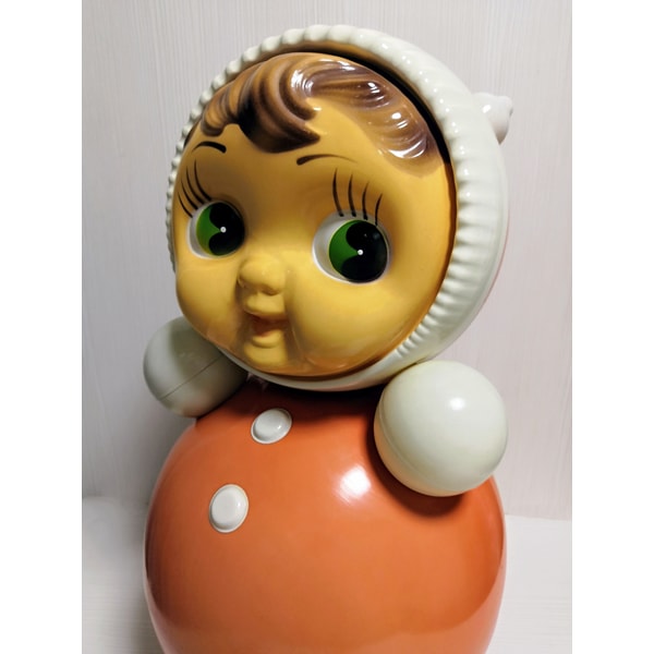 Large Vintage Soviet Toy Roly Poly. Big Musical Doll Anime - Inspire Uplift
