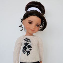 Embroidered cardigan and skirt for dolls: RRFF, Little Darling, Paola Reina