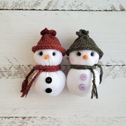 Snowmen. Newborn photo props. Christmas decor