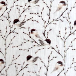 digital printed double gauze birds fabric, muslin fabric, baby clothes fabric, soft cotton kids fabric