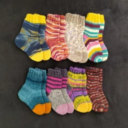 Baby warm knitted socks, 1 piece/ Baby knitted accessories
