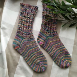 Bright beautiful handmade womens socks