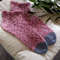 Pink-short-wool-socks-handmade-1