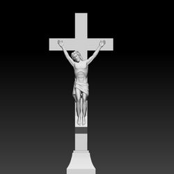 3D STL Model for CNC file Jesus on the cross