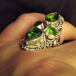 Stunning 925 Sterling Edwardian Victorian Vintage Style Ring