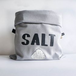 Chalk bag Salt, rock climbing basket chalk bag, gift for climber