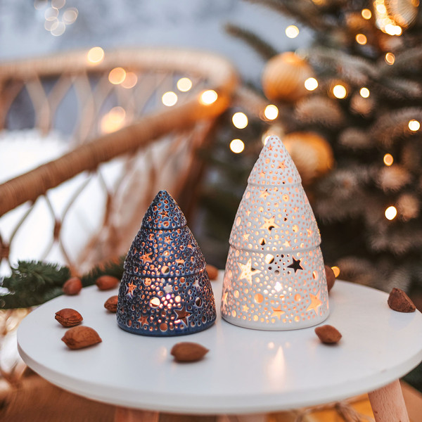 Christmas Light Ceramic Tree Candle Lantern For Table Centerpiece Decorations (13).jpg