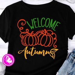 welcome autumn sign thanksgiving decor pumpkin print farmhouse wall art autumn home ornament farmers market design