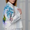 hand painted women jacket-jean jacket-denim jacket-girl fabric clothing-designer art-wearable art-custom clothes 11.jpg
