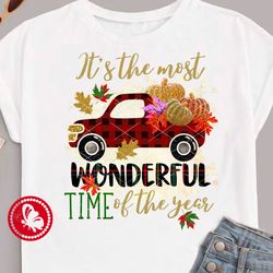 It's the most wonderful time of the year Thanksgiving Truck pumpkin Sublimation designs download Sublimate print