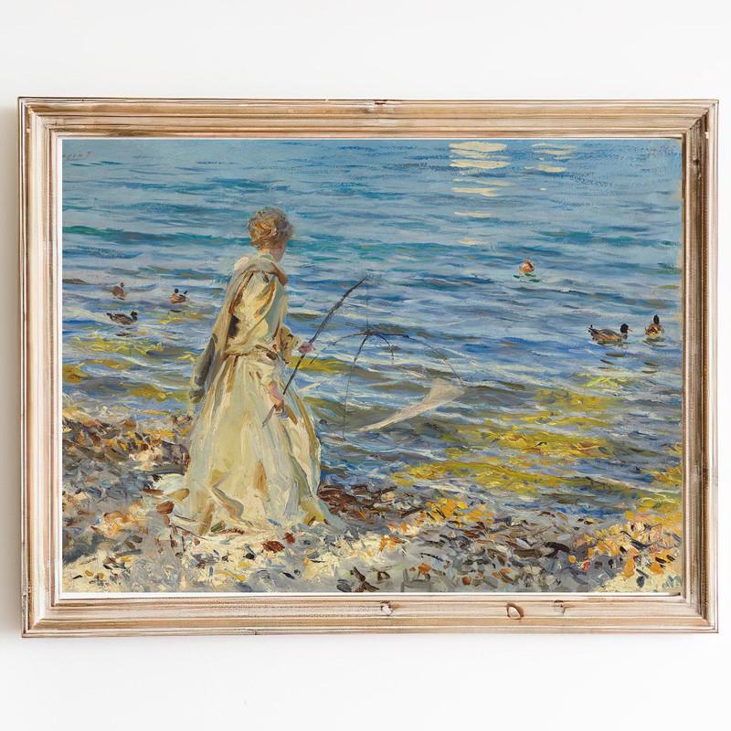 vintage girl fishing wall art.jpg