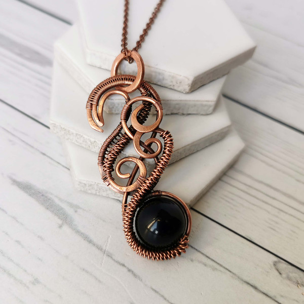 Black-Obsidian-necklace-Wire-wrapped-copper-pendant-with-Black-Obsidian-bead-10.jpg