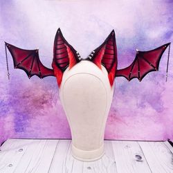 mto bat wings headband ears