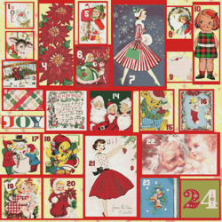 Cross Stitch Pattern | Christmas Advent Calendar | PDF Counted Vintage Highly Detailed Stitch