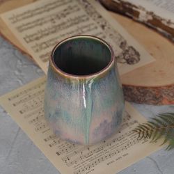 Handmade ceramic cup vase