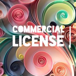 Commercial license for making quilling artworks according to patterns and templates from QllArt.