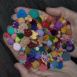 Collection of various miniature corals, tiny corals for diorama, resin art, display or dollhouse aquarium