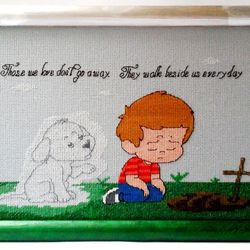 Pet Loss Gift Cross Stitch Pattern, Dogs Memorial Embroidery, Loss of Dog Gift, Pet Sympathy Gift, Dog Memory Digital