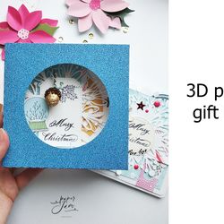 3d gift box svg, favor box svg, candy box svg, box template