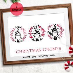 Christmas gnomes SVG Christmas ornament svg funny Christmas