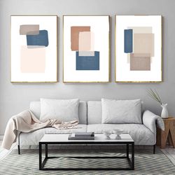 Geometric Prints Instant Download Abstract Large Art Living Room Wall Art Set Of 3 Posters Modern Pictures Simple Art