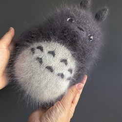 Knitted Toy Totoro, My neighbor Totoro, anime Totoro, safe toy for baby to order