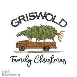 Griswold Embroidery Designs, Familiy Christmas Machine Embroidery Files