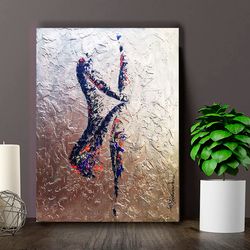 nude picture erotic wall art nude woman art original art erotic painting 30 by 40 cm