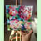 3D painting on canvas textured original art floral painting flower q-25.jpg