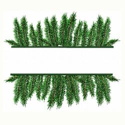 Fir Branch embroidery design Christmas border abd frame DIGITAL files for machine embroidery